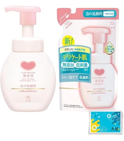 Amazon | カウブランド 無添加泡の洗顔料 ポンプ付 本体 160mL ＋詰替